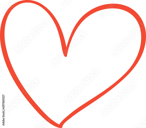 simple heart shape outline