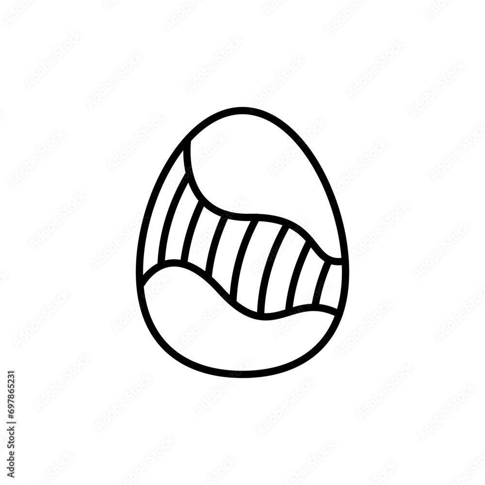 Easter egg outline icons, minimalist vector illustration ,simple transparent graphic element .Isolated on white background Easter egg outline icons, minimalist vector illustration ,simple transparent graphic element .Isolated on white background