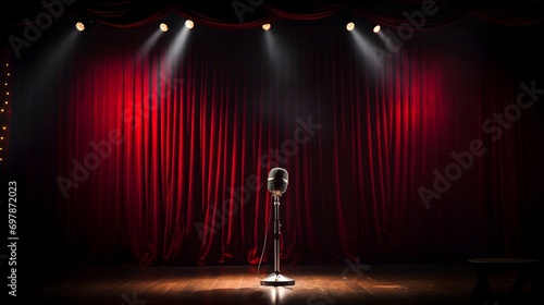 microphone on stage