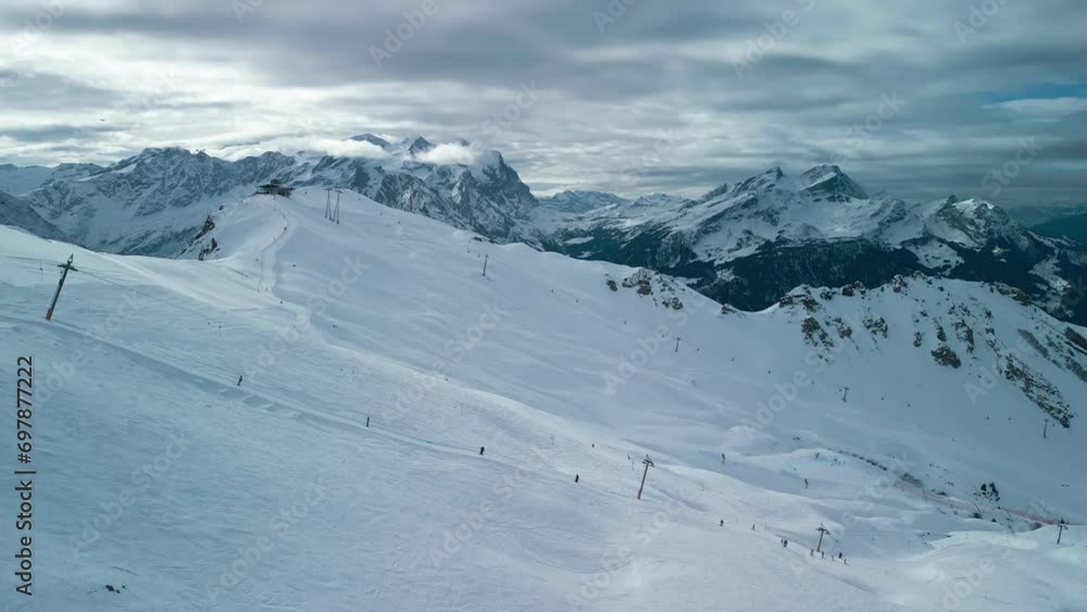 Winter skiing in Hasliberg Meiringen, Switzerland Winter skiing in Hasliberg Meiringen, Switzerland