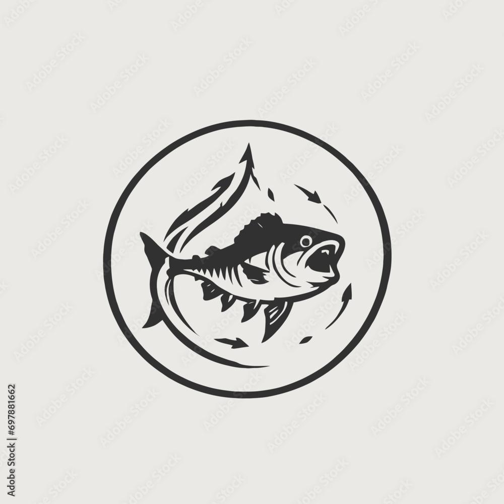 Fish Logo EPS Format Design Very Cool