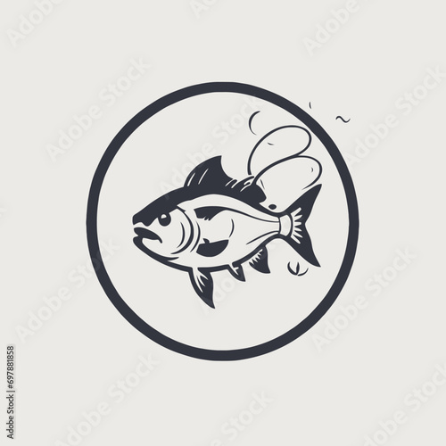 Fish Logo EPS Format Design Very Cool