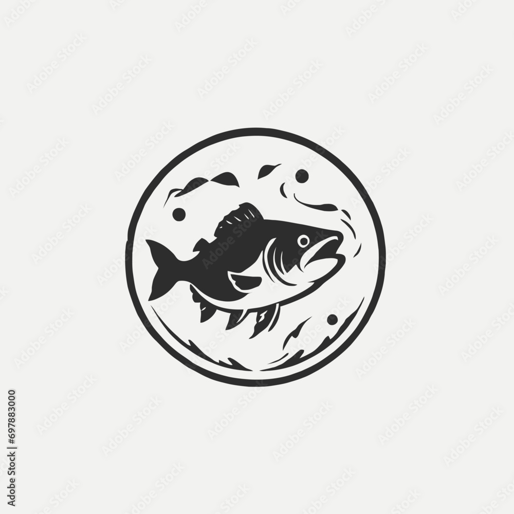 Fishing Logo EPS Format Design Very Cool Fishing Logo EPS Format Design Very Cool