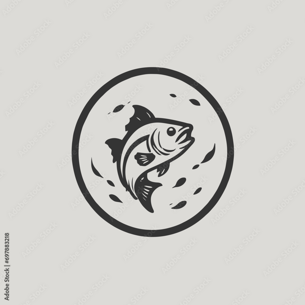 Fishing Logo EPS Format Design Very Cool Fishing Logo EPS Format Design Very Cool