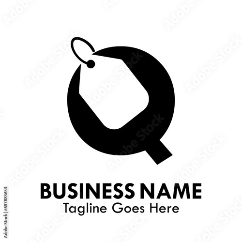 q Price letter design logo template illustration