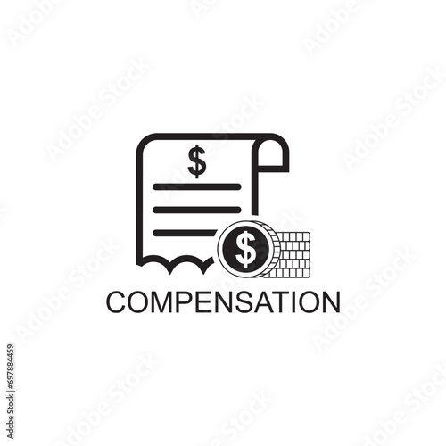compensation icon , management icon vector