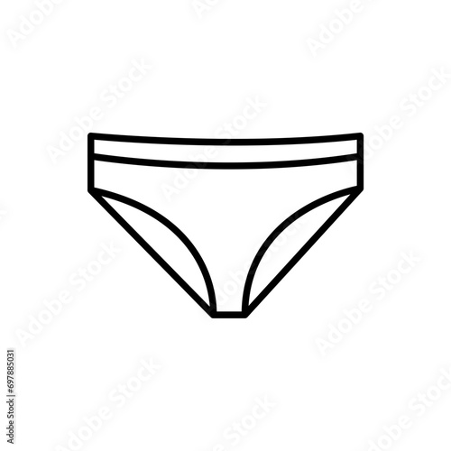 Underwear outline icons, fashion minimalist vector illustration ,simple transparent graphic element .Isolated on white background