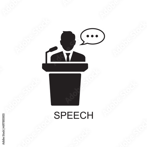 speech icon , communication icon vector