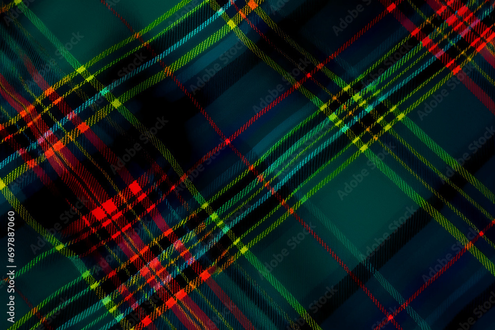 a blue and green colored plaid tartan, in the style of vibrant stage backdrops, dark black and green, precisionist, orderly symmetry, the vancouver school, 3840x2160, mundane materials a blue and green colored plaid tartan, in the style of vibrant stage backdrops, dark black and green, precisionist, orderly symmetry, the vancouver school, 3840x2160, mundane materials