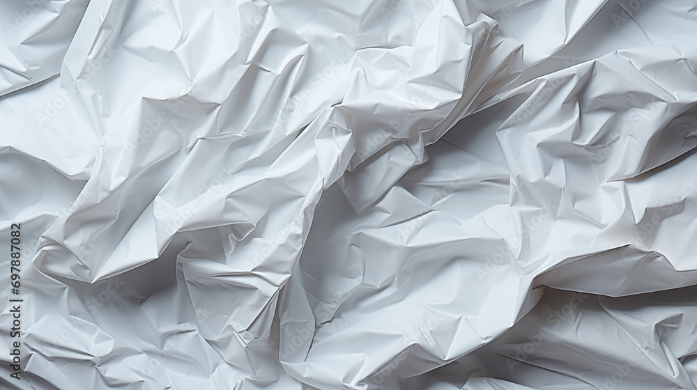 Obraz premium crumpled white paper