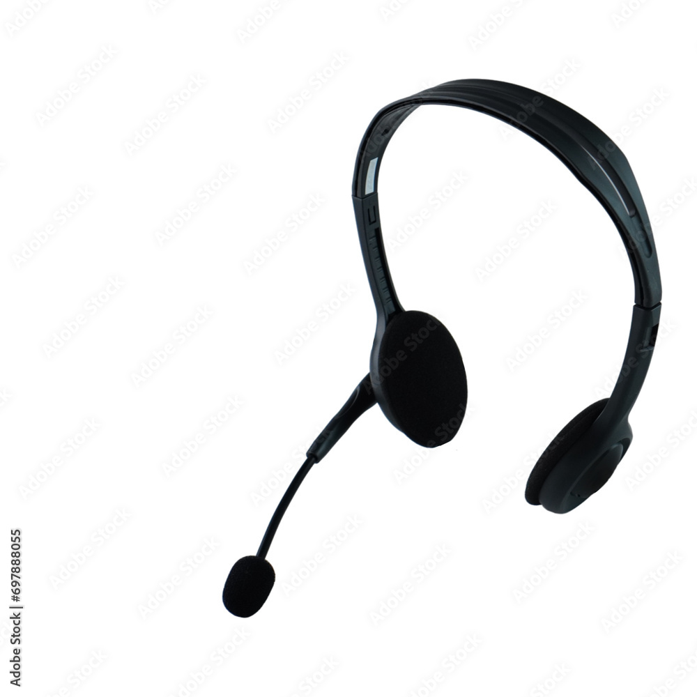 Headphone Isolated Transparent Headphone Isolated Transparent