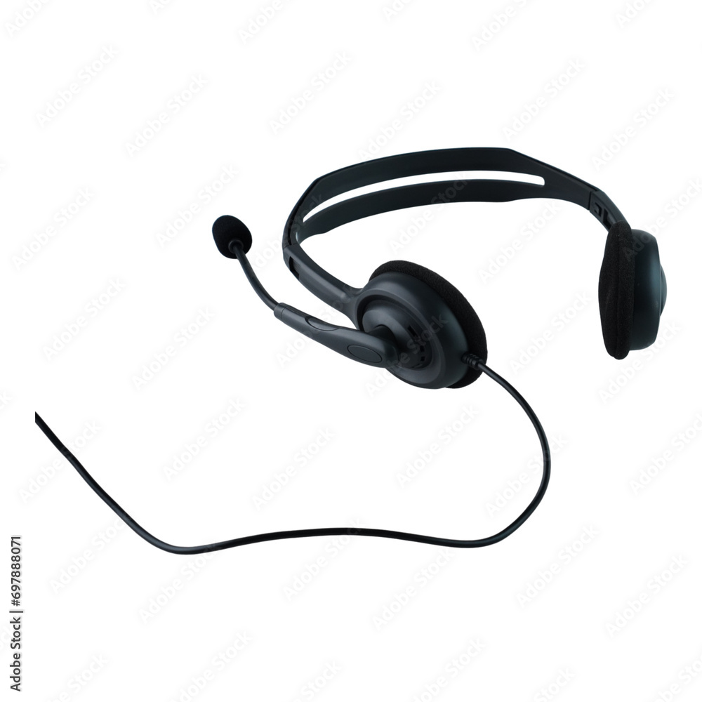 Headphone Isolated Transparent Headphone Isolated Transparent