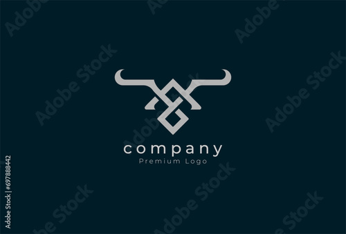 Initial A or AY Horn Logo, minimalist letter A or AY with horn design logo inspiration, vector illustration