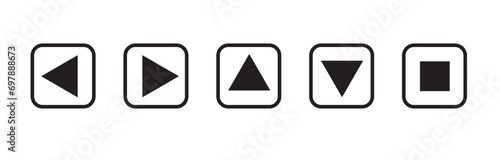 Arrow series icons on transparent background. vector illustration icons. eps, png, jpg  photo