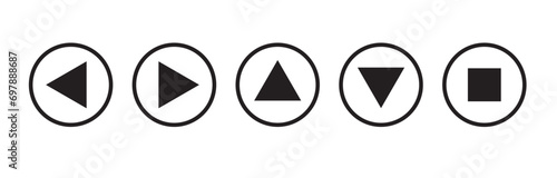 Arrow series icons on transparent background. vector illustration icons. eps, png, jpg 