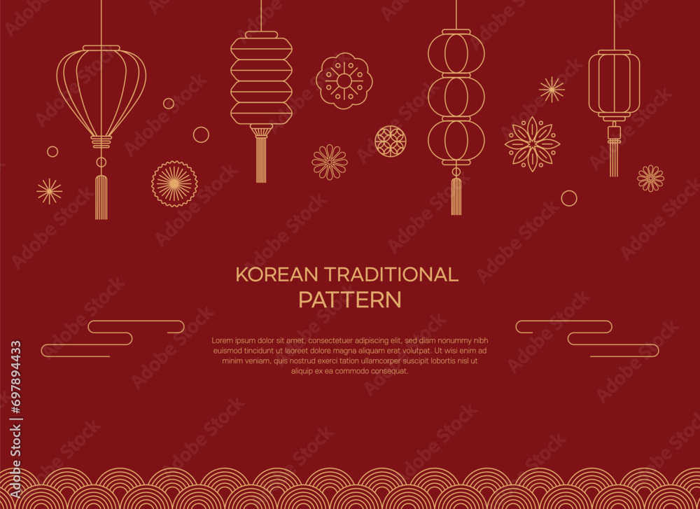 korean traditional pattern background