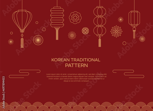 korean traditional pattern background