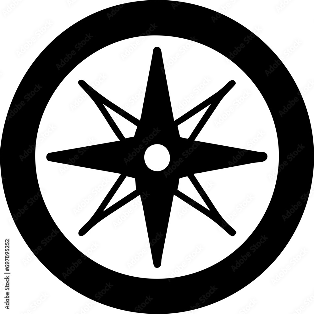 Compass rose or wind rose, direction compass rose Compass rose or wind rose, direction compass rose