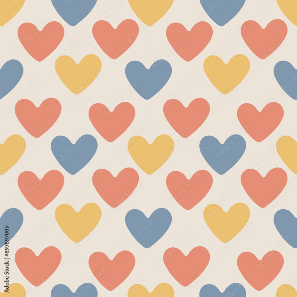 Heart shape seamless pattern.vector.Great for textile,fabric,wrapping paper,and any print.
