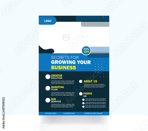 Business flyer marketing design corporate template
