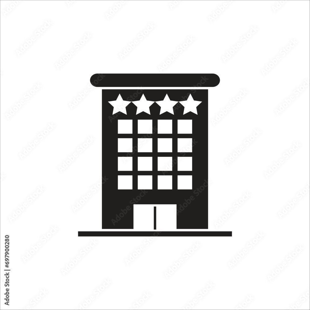 hotel vector line icon template hotel vector line icon template