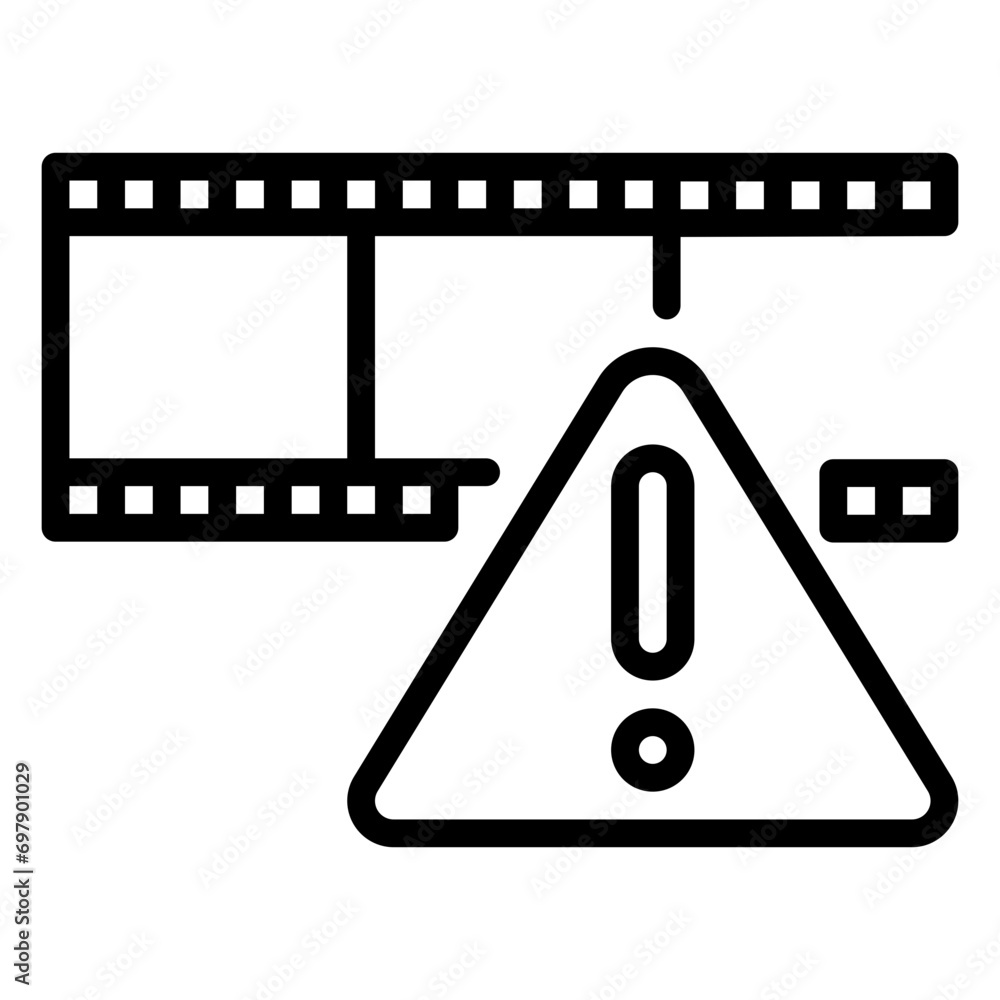 file error icon, line icon style file error icon, line icon style