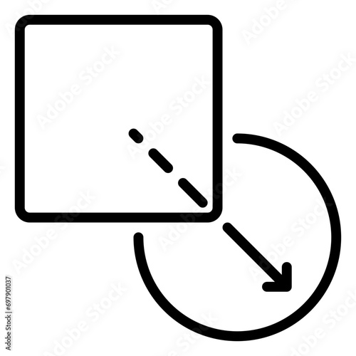 Canvas Print Transition icon, line icon style