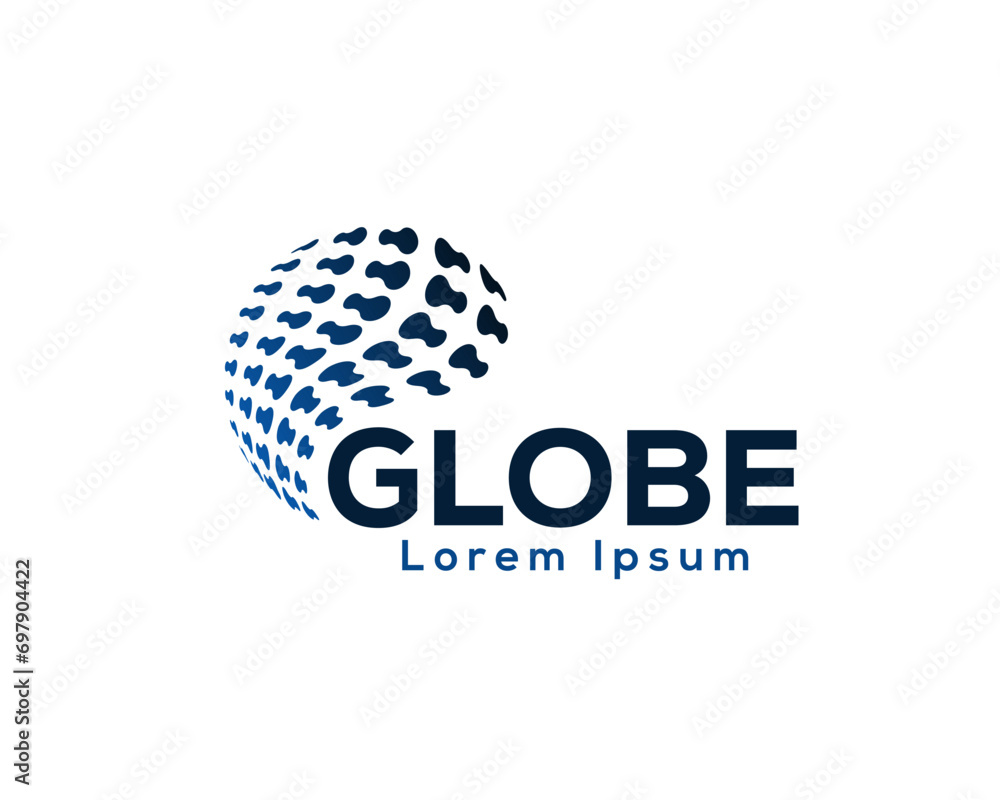 abstract simple data earth world globe logo icon symbol design template illustration inspiration abstract simple data earth world globe logo icon symbol design template illustration inspiration