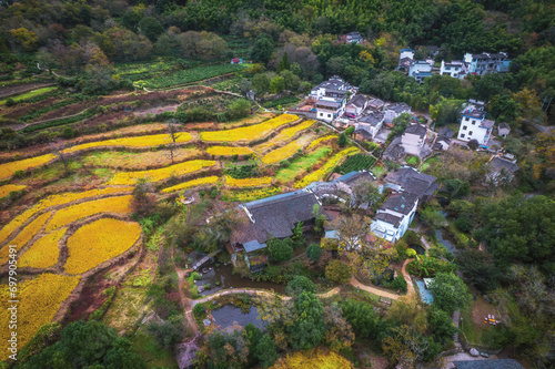 Autumn in Tachuan, an ancient village in Huangshan, China photo