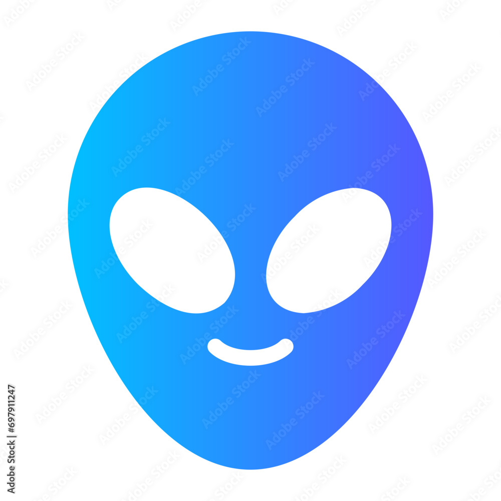 alien gradient icon alien gradient icon