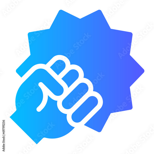 action movie gradient icon