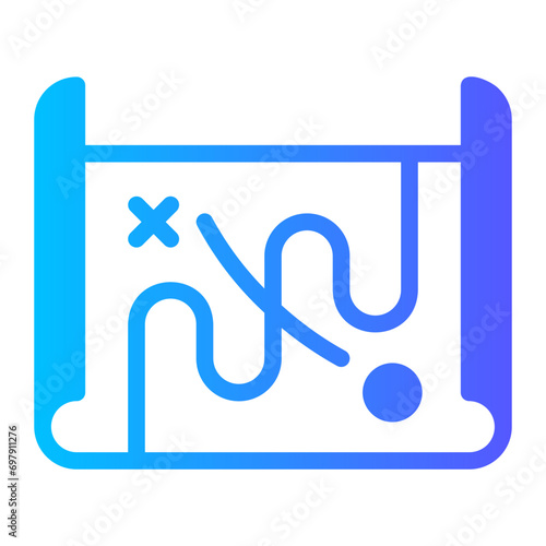 adventure gradient icon