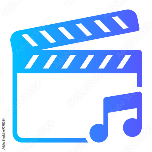 musical gradient icon