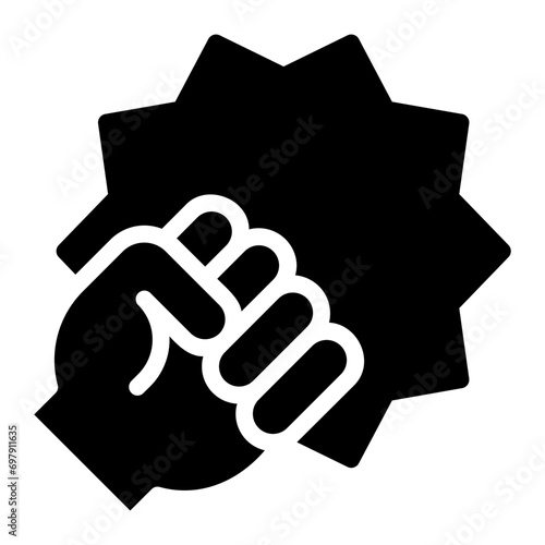 action movie glyph icon