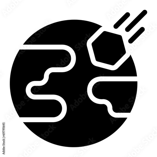 catastrophe glyph icon