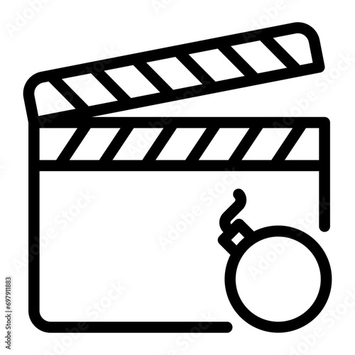 action movie line icon