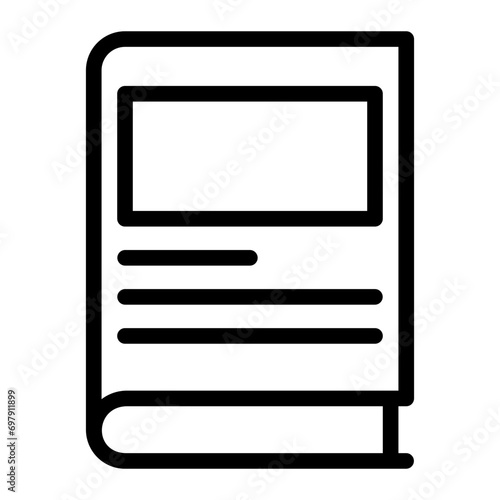 documentary line icon