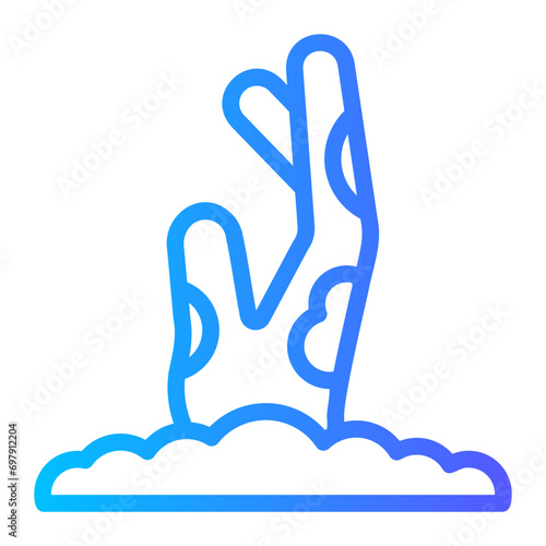 zombie gradient icon