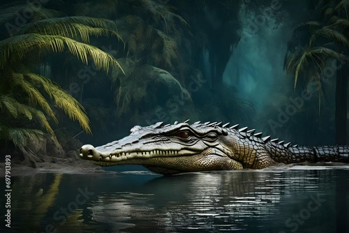 alligator in the everglades photo