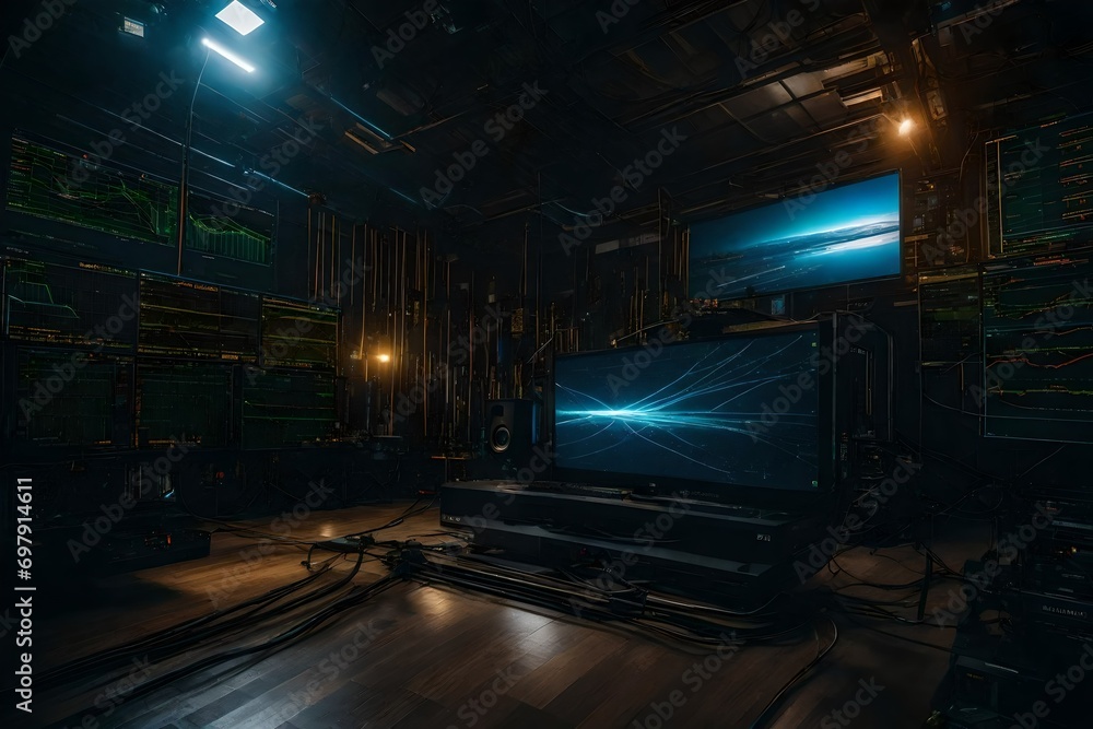 Fototapeta premium trails on the bridge