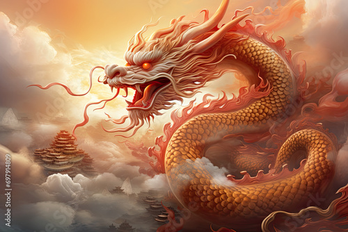 chinese dragon statue