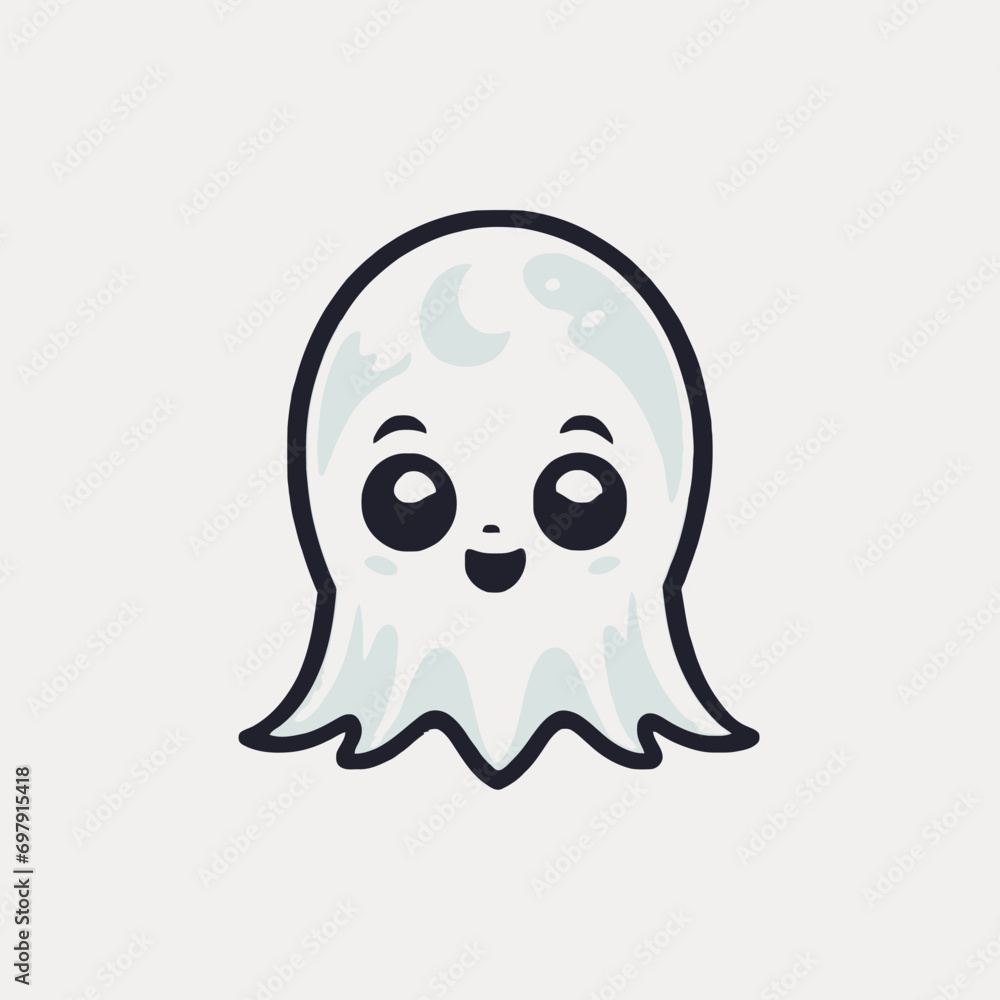 Cute Ghost Logo EPS Format Design Very Cool Cute Ghost Logo EPS Format Design Very Cool
