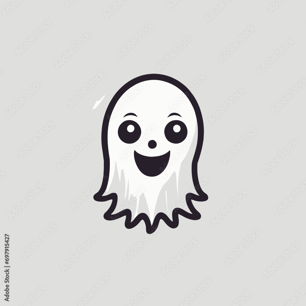 Cute Ghost Logo EPS Format Design Very Cool Cute Ghost Logo EPS Format Design Very Cool