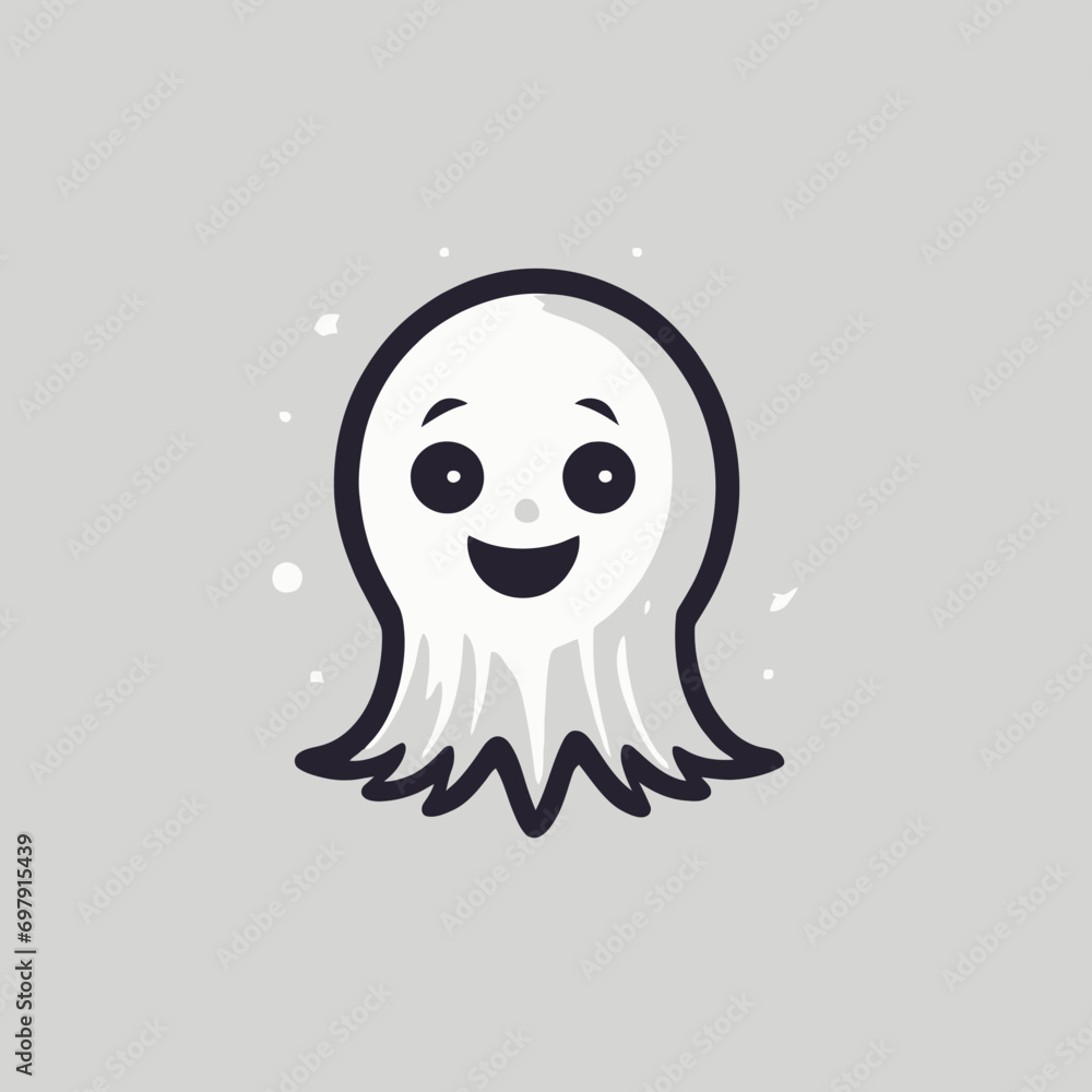 Cute Ghost Logo EPS Format Design Very Cool Cute Ghost Logo EPS Format Design Very Cool