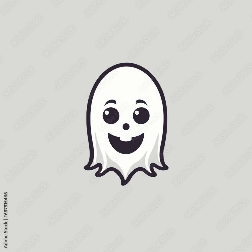 Cute Ghost Logo EPS Format Design Very Cool Cute Ghost Logo EPS Format Design Very Cool