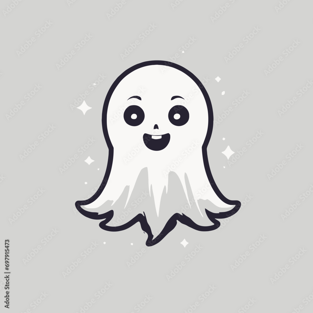 Cute Ghost Logo EPS Format Design Very Cool Cute Ghost Logo EPS Format Design Very Cool
