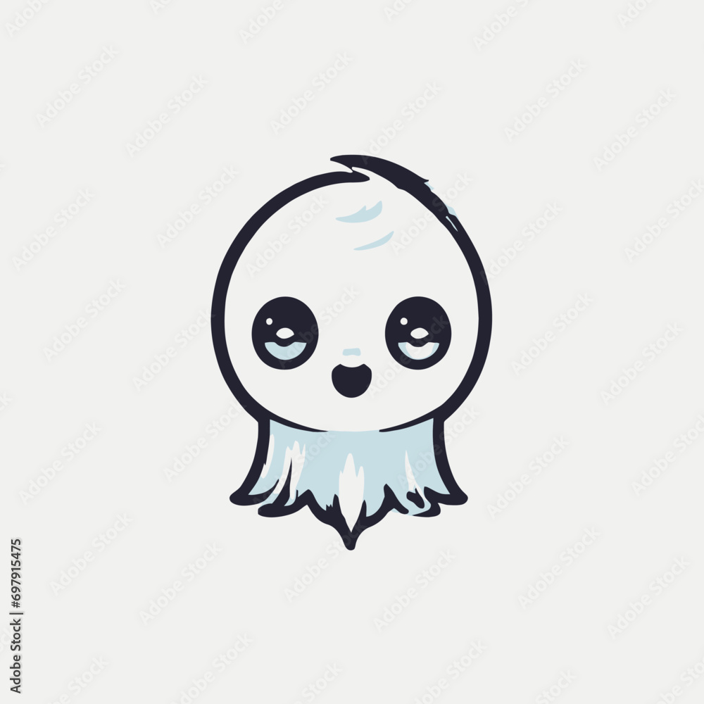 Cute Ghost Logo EPS Format Design Very Cool Cute Ghost Logo EPS Format Design Very Cool