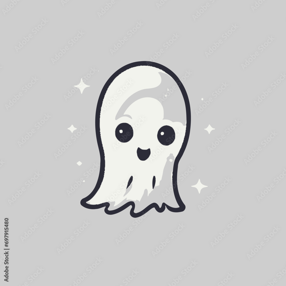 Cute Ghost Logo EPS Format Design Very Cool Cute Ghost Logo EPS Format Design Very Cool