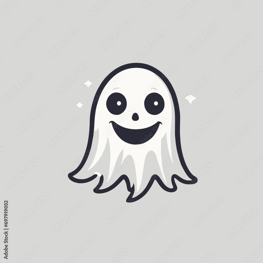 Cute Ghost Logo EPS Format Design Very Cool Cute Ghost Logo EPS Format Design Very Cool
