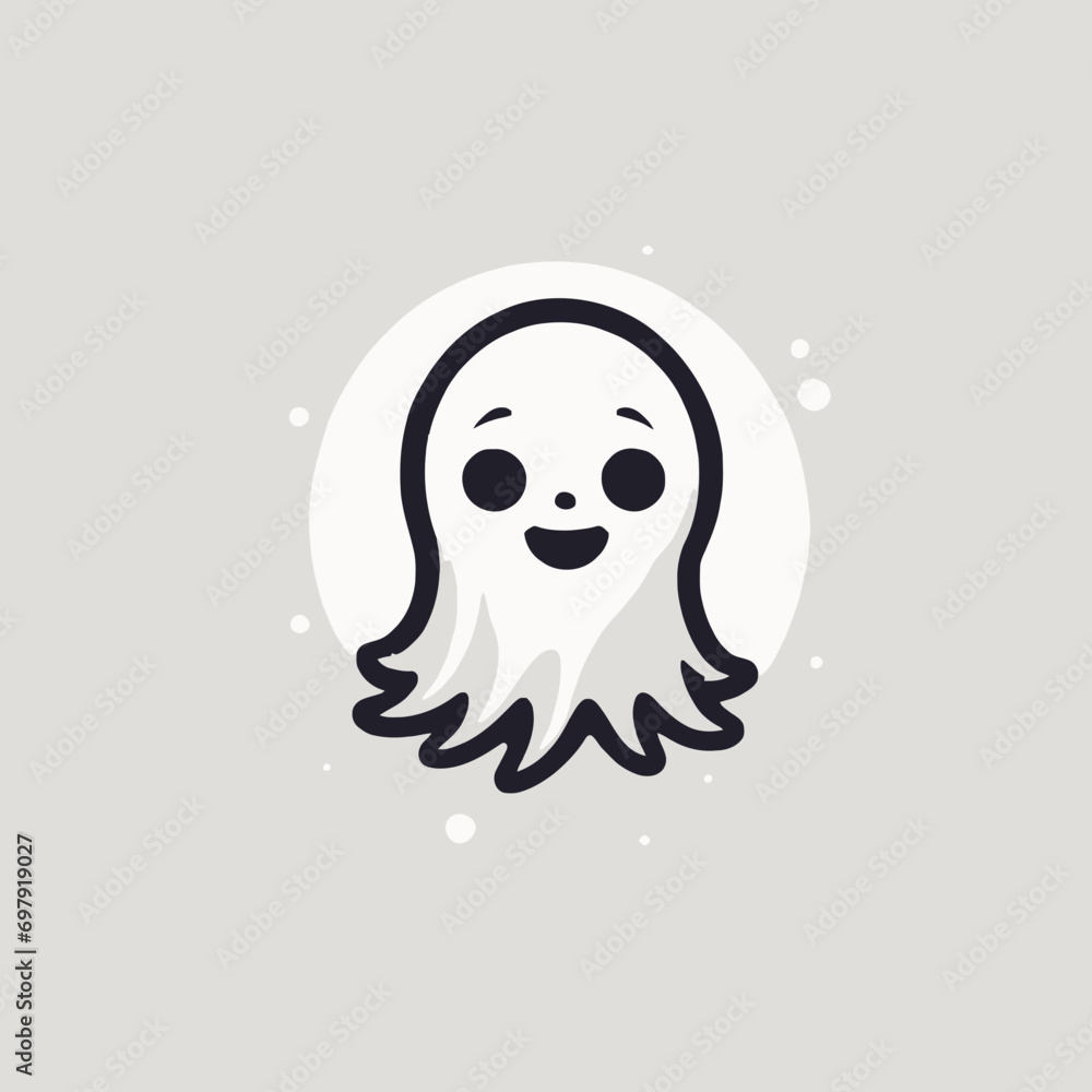 Cute Ghost Logo EPS Format Design Very Cool Cute Ghost Logo EPS Format Design Very Cool